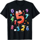 Maths Day Number Costume With Number 5 Idea For Kids Number T-Shirt - T-Shirt | Black