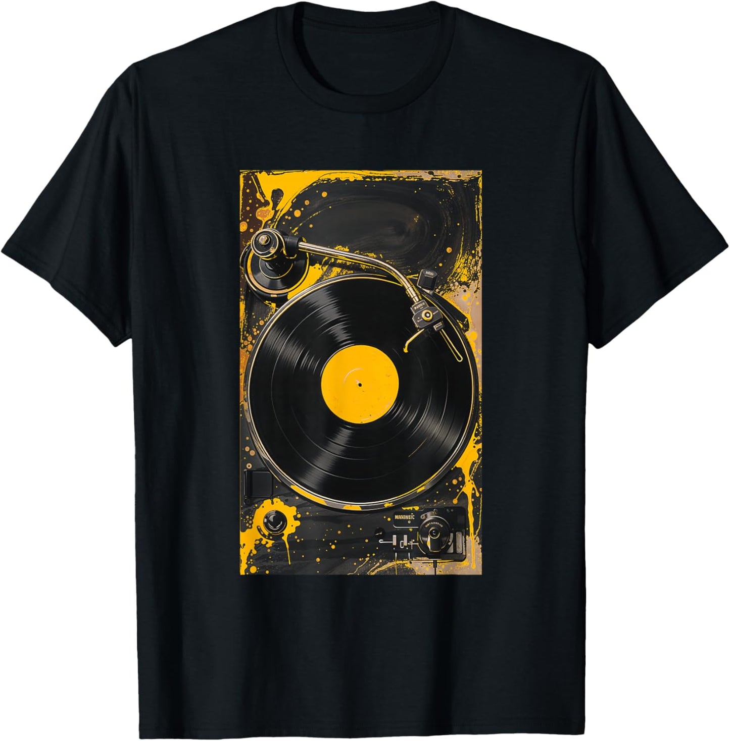 University Varsity-Gold For The Record Varsity-Gold T-Shirt - T-Shirt | Black