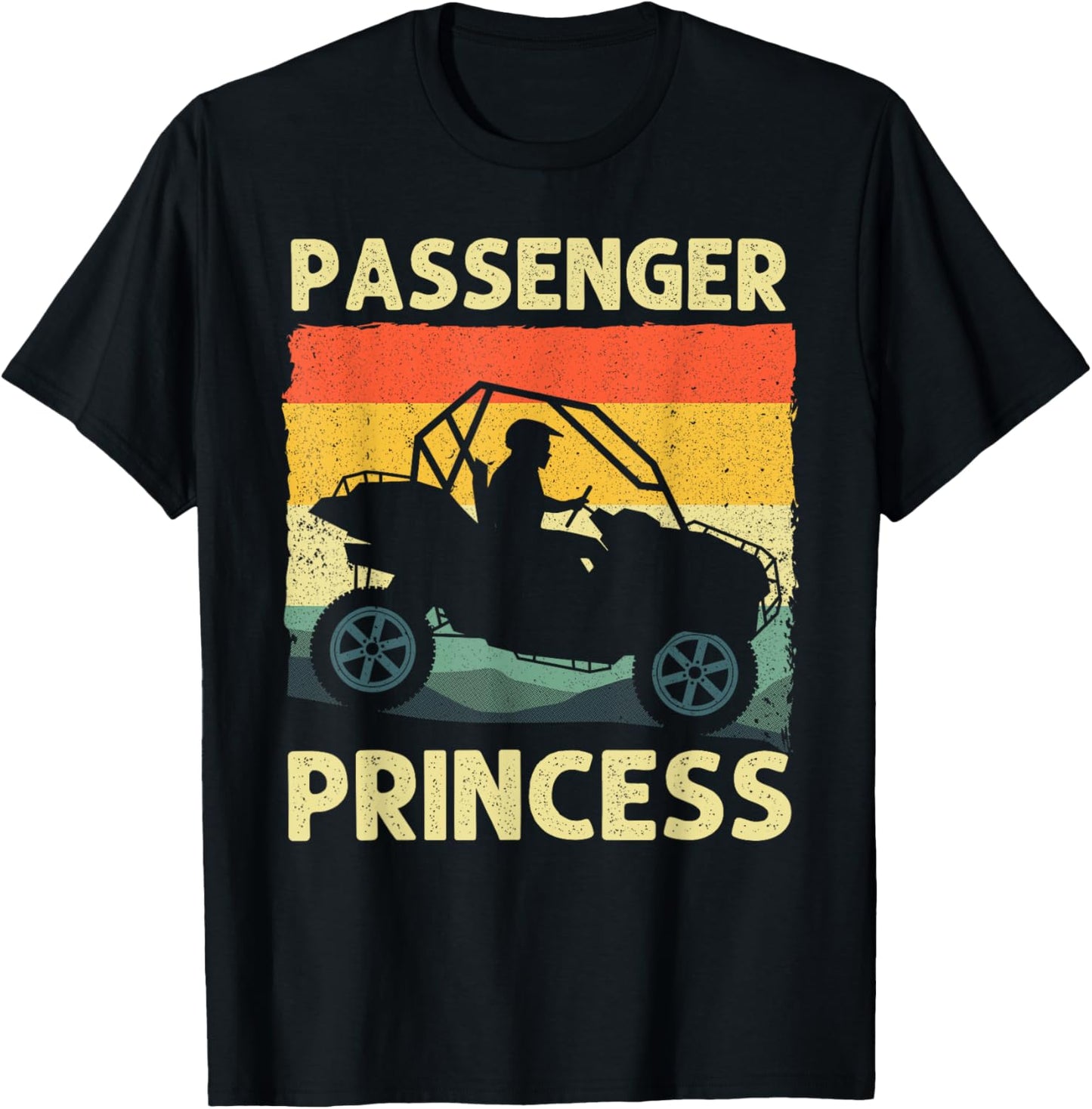 Funny SxS Art Girl SxS UTV Offroading Side By Side T-Shirt - T-Shirt | Black