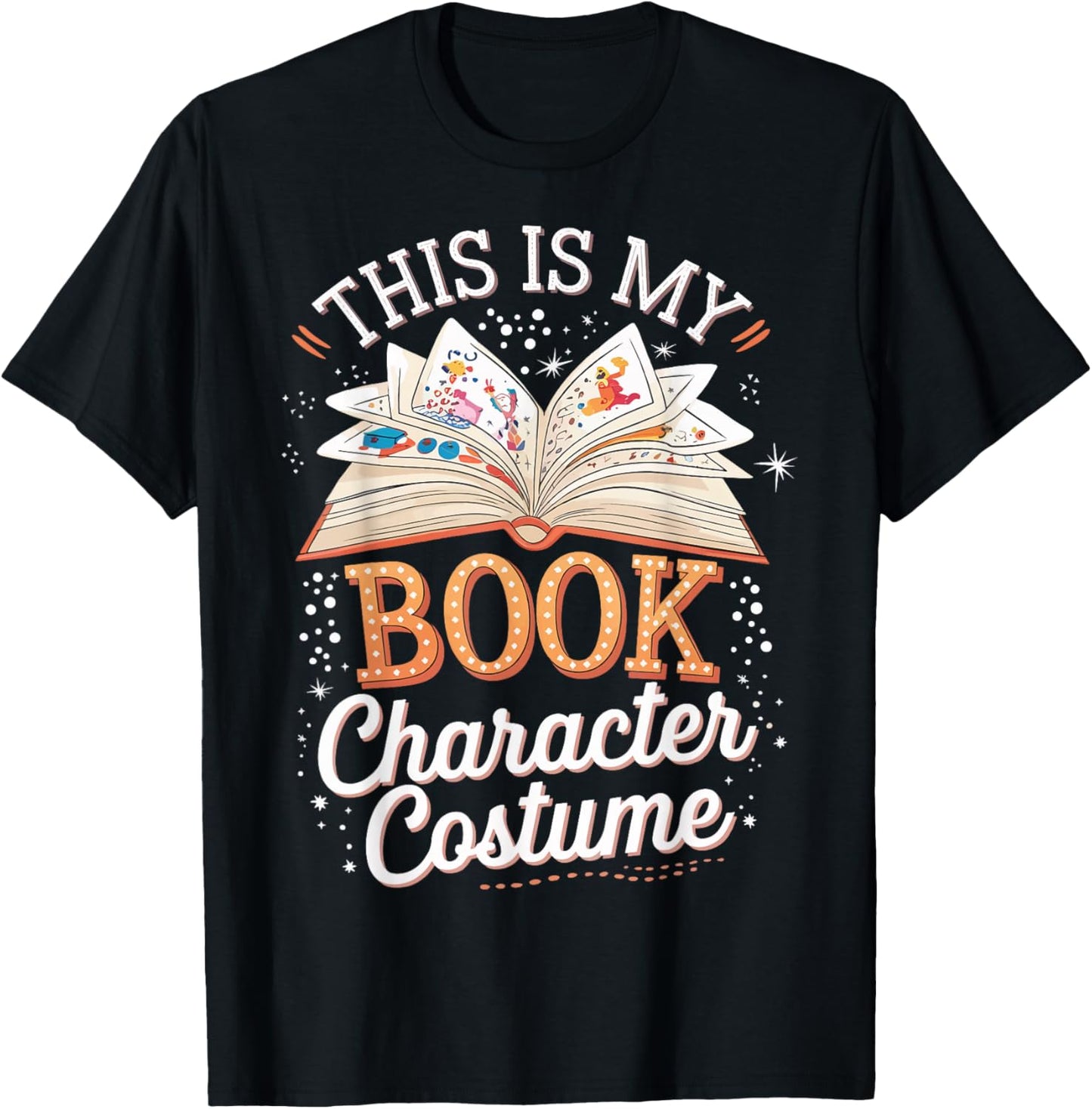 This Is My Book Character Costume T-Shirt - T-Shirt | Black