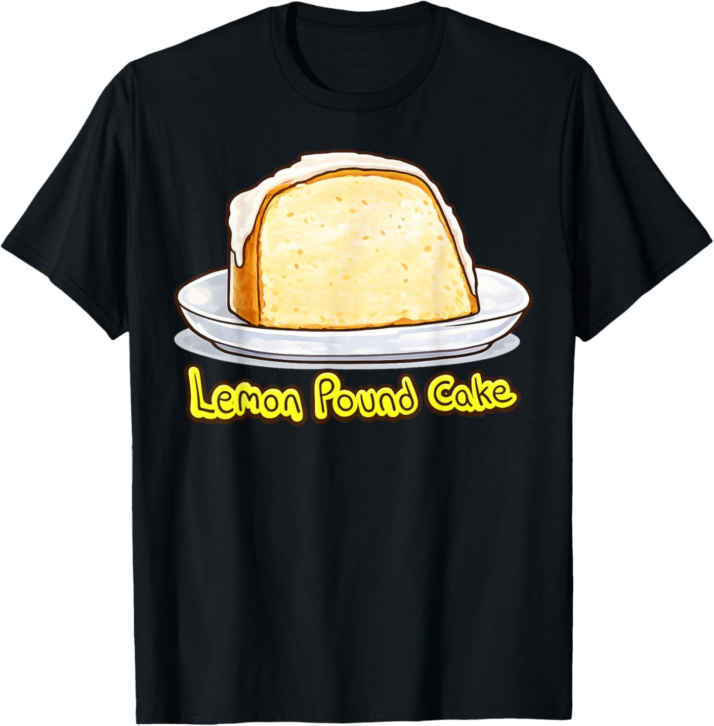 Lemon Pound Cake T-Shirt - T-Shirt | Black