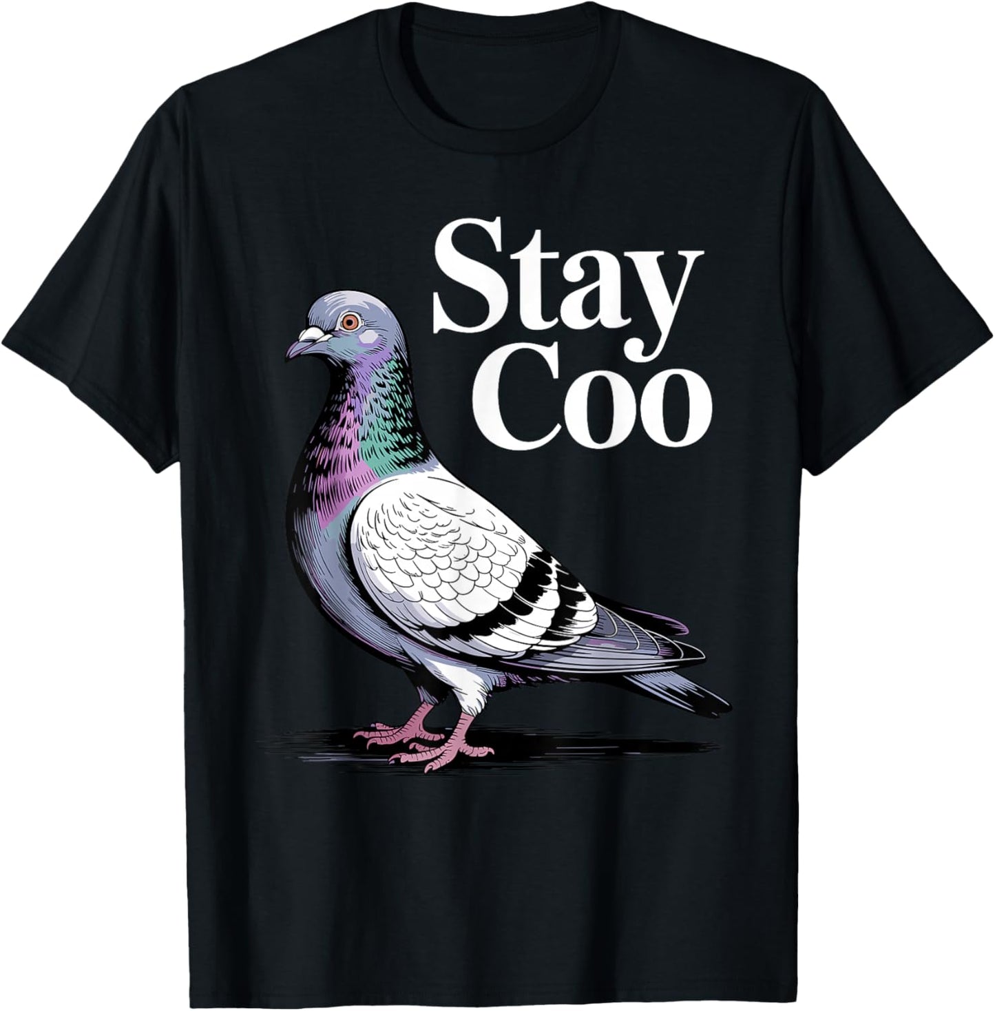 Cool Pigeon Design Women Racing Homing Pigeon Lover T-Shirt - T-Shirt | Black