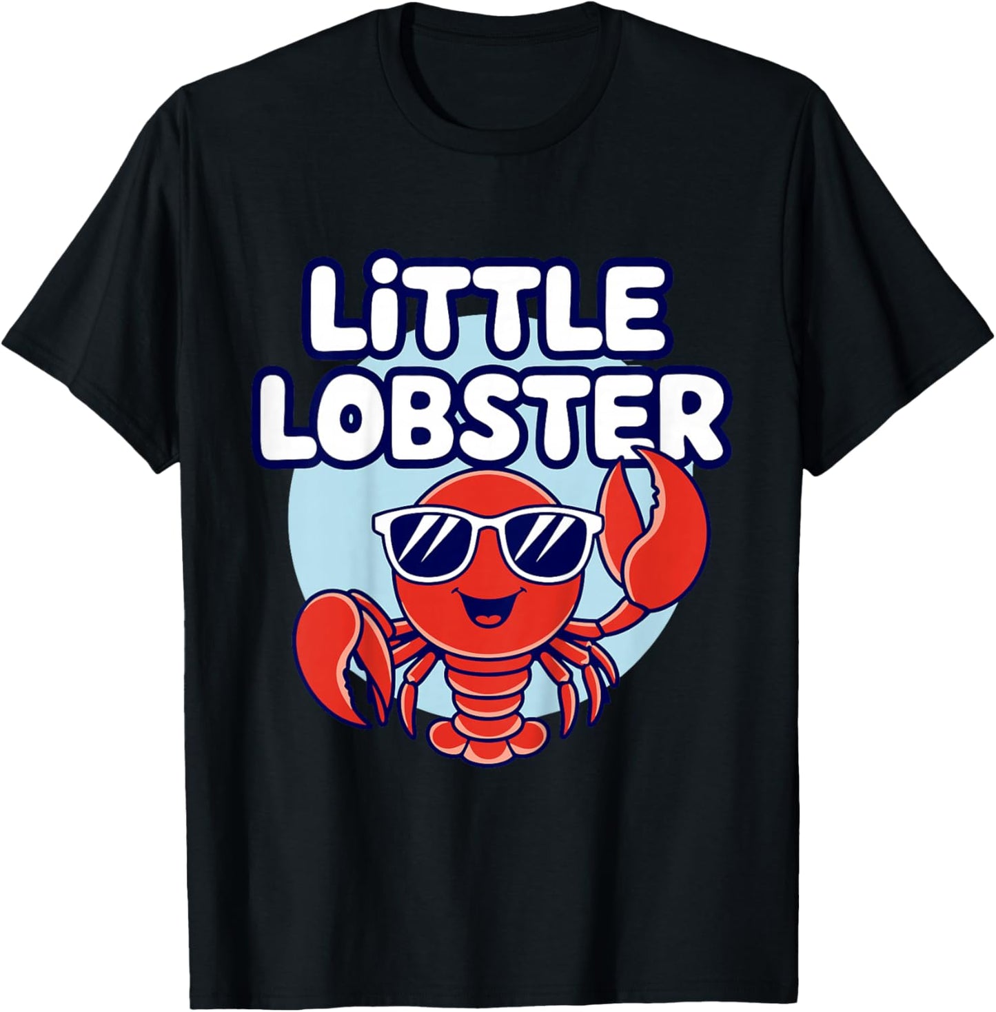 Kids Child Lobster Kids T-Shirt - T-Shirt | Black