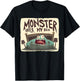 Funny scared Monster under Bed in Children's Room Costume T-Shirt - T-Shirt | Black