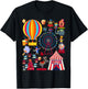 Circus Love Heart Ringmaster Party Circus Men Women Kids Boy T-Shirt - T-Shirt | Black