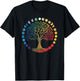 Phases Of The Moon Tree Chakra Yoga Yogi Meditation T-Shirt - T-Shirt | Black