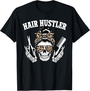 Hair Stylist Leopard Hair Dresser Hairstylist Hairdresser T-Shirt - T-Shirt | Black