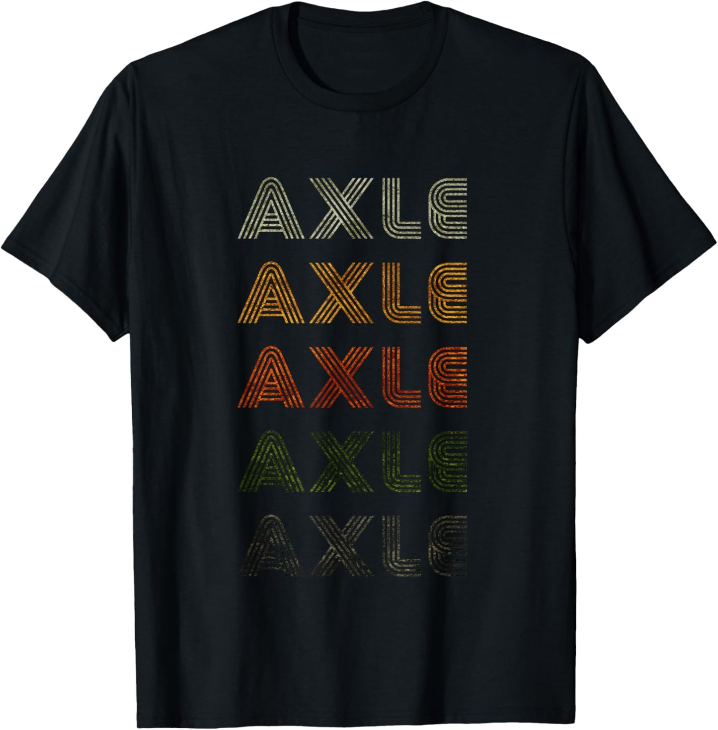 Love Heart Axle Grunge Vintage Style Black Axle T-Shirt - T-Shirt | Black