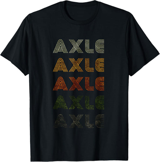 Love Heart Axle Grunge Vintage Style Black Axle T-Shirt - T-Shirt | Black