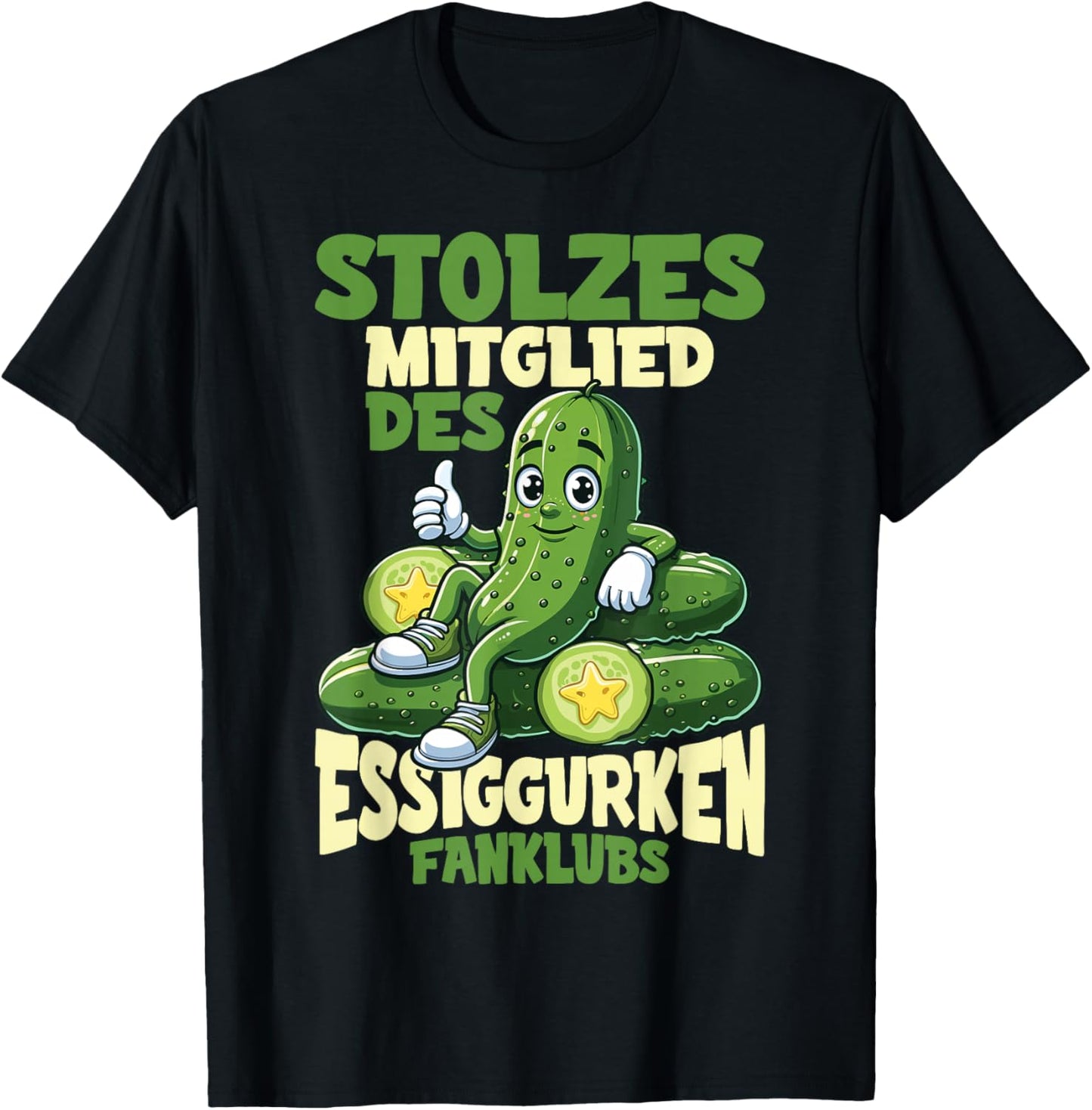 Essiggurken Fanclub Snack Sprüche Lustiges Gurken T-Shirt - T-Shirt | Black