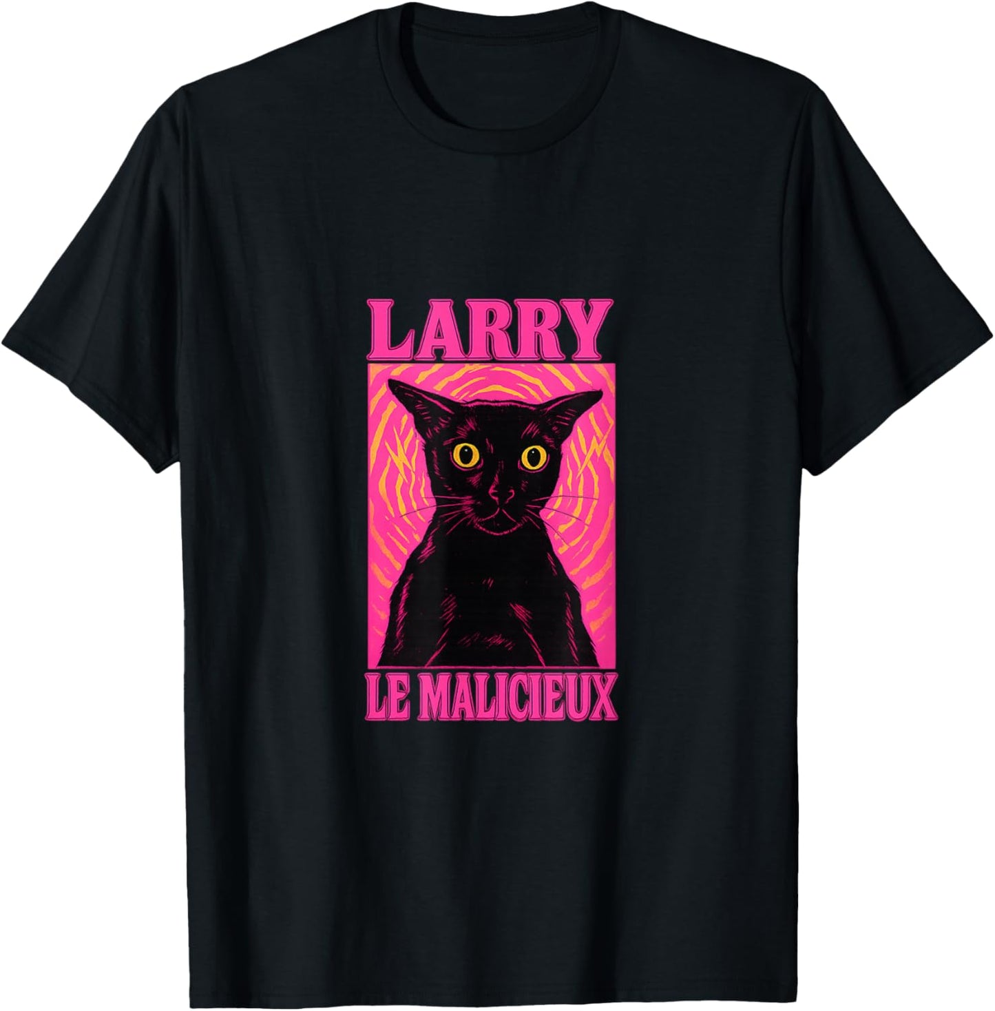 Larry The Mischievous Meme Brainrot Cat Lakaka T-Shirt - T-Shirt | Black