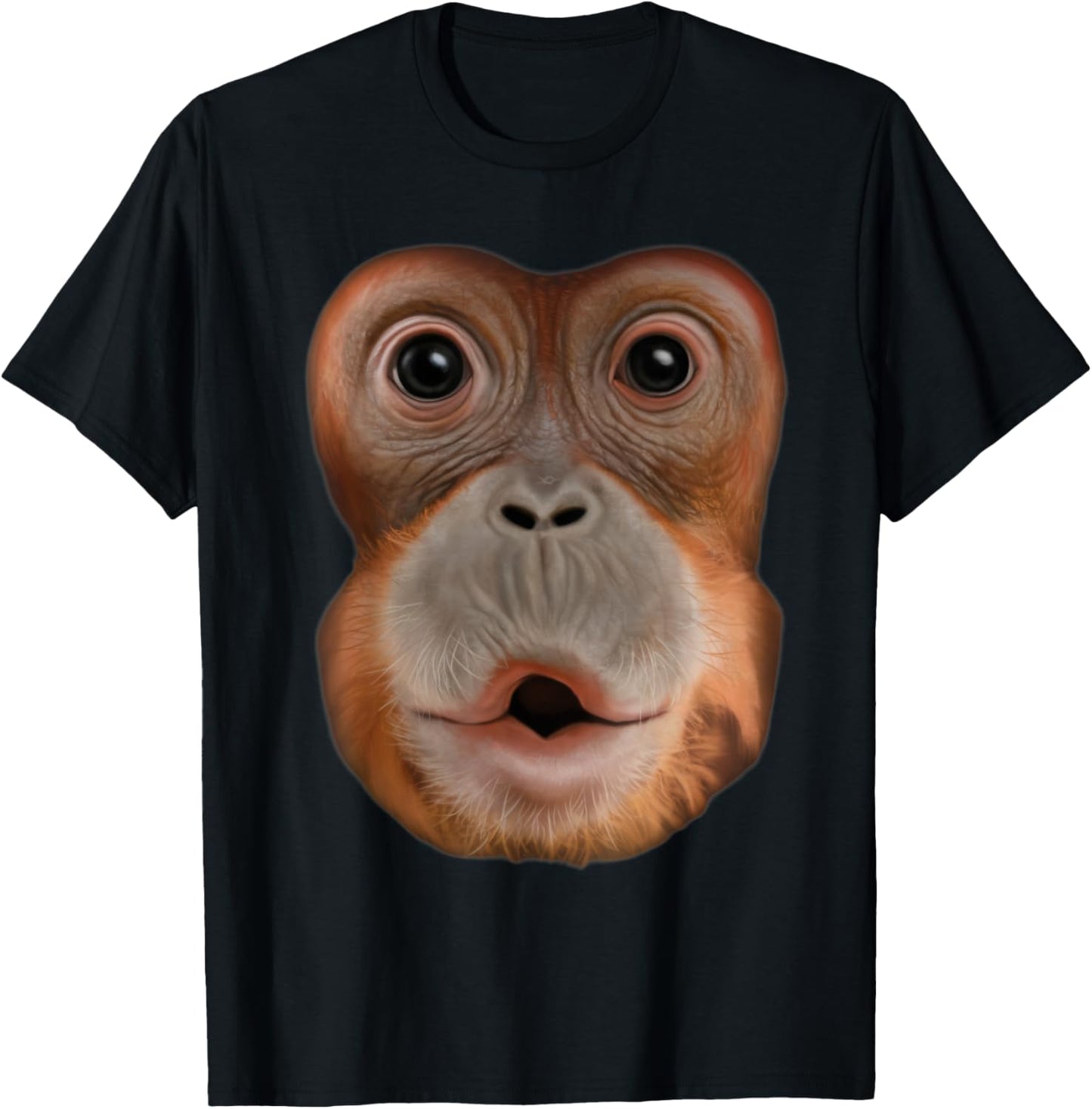 Monkey Stomach Funny Meme Ape Gorilla T-Shirt - T-Shirt | Black