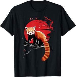 Red Panda T-Shirt - T-Shirt | Black