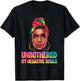 Unbothered By Negative Souls Camo Black African American T-Shirt - T-Shirt | Black
