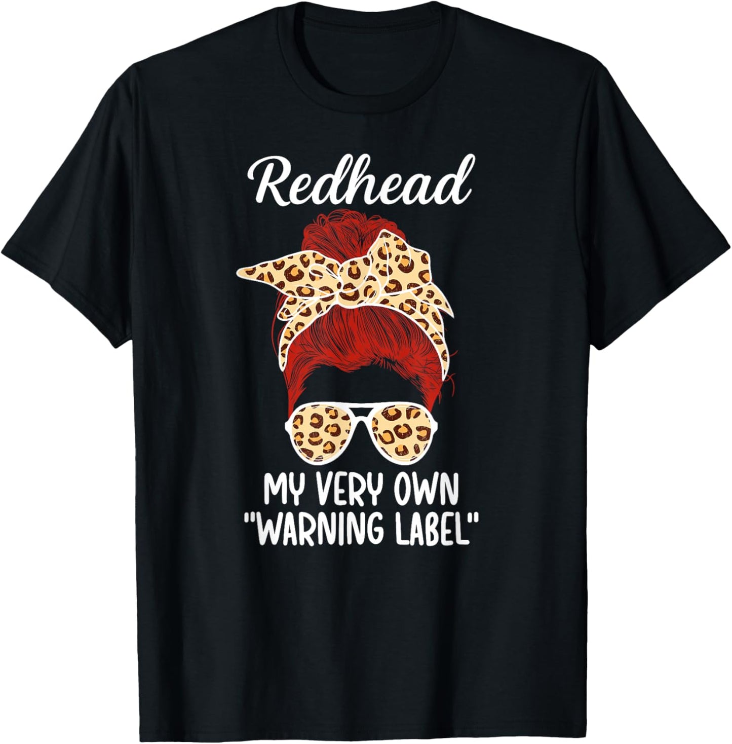 Redhead Funny Red Hair Ginger Red Haired T-Shirt - T-Shirt | Black