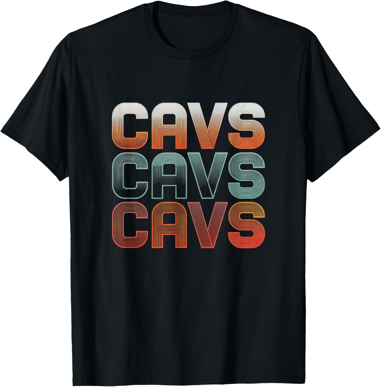 Love Heart Cavs Grunge Vintage Style Black Cavs T-Shirt - T-Shirt | Black