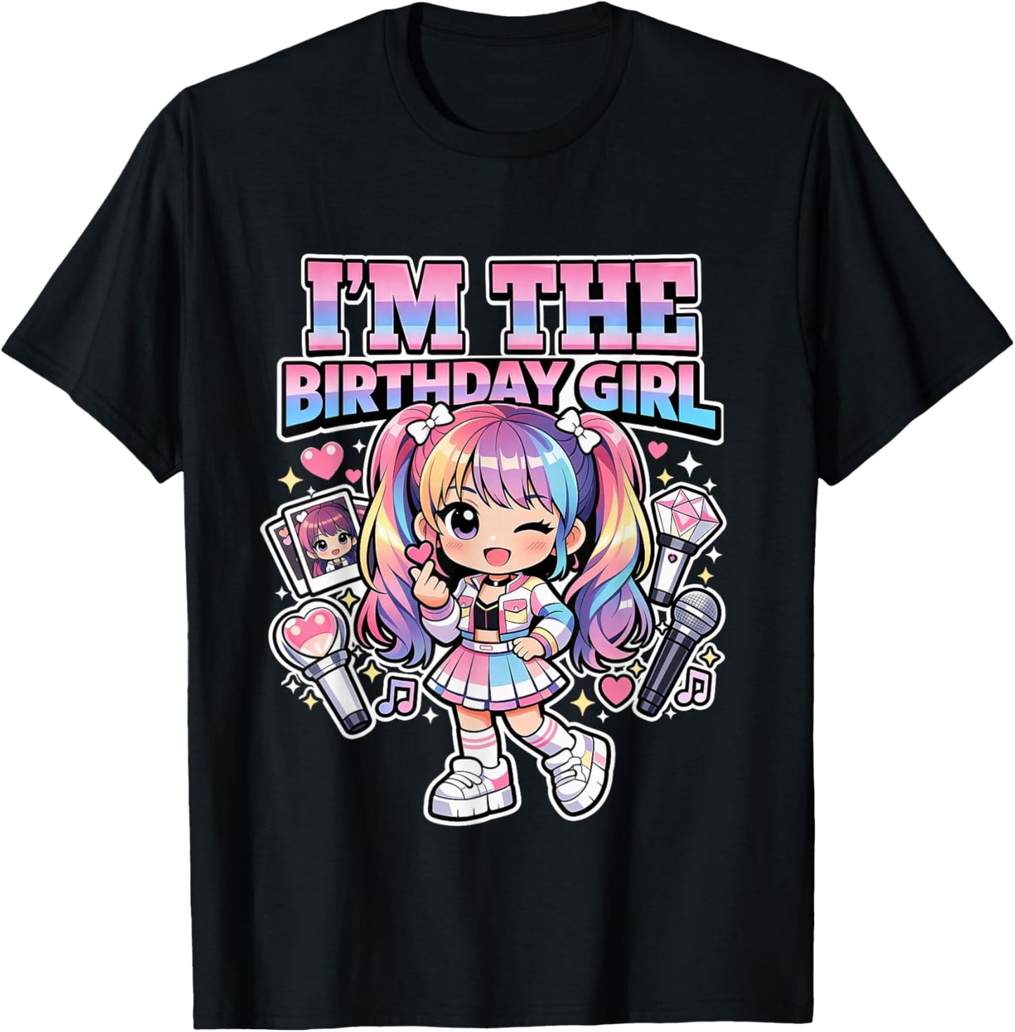 I'm the Birthday Girl Korean Popular Music K-pop Lovers T-Shirt - T-Shirt | Black