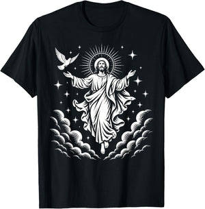 Jesus Ascension to Heaven Catholic T-Shirt - T-Shirt | Black