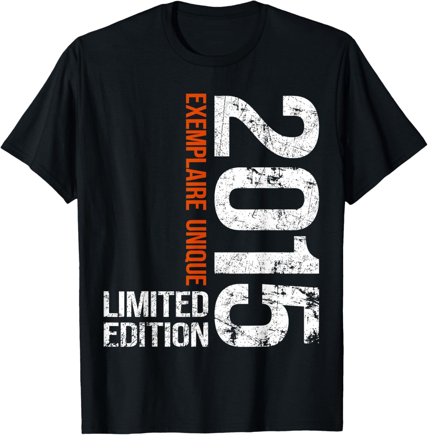 10th Anniversary 2015 Vintage 10 Years Boy and Girl 2015 T-Shirt - T-Shirt | Black