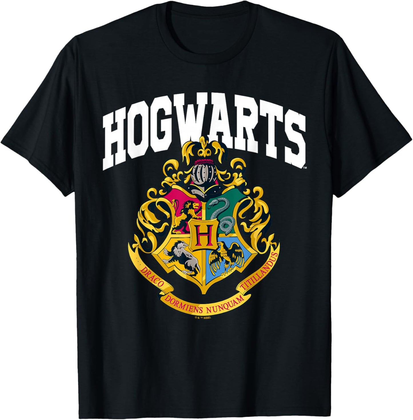 Harry Potter Hogwarts Collegiate Arch T-Shirt - T-Shirt | Black