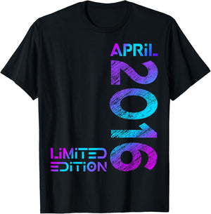 Limited Edition April 2016 Junge Mädchen 10. Geburtstag T-Shirt - T-Shirt | Black