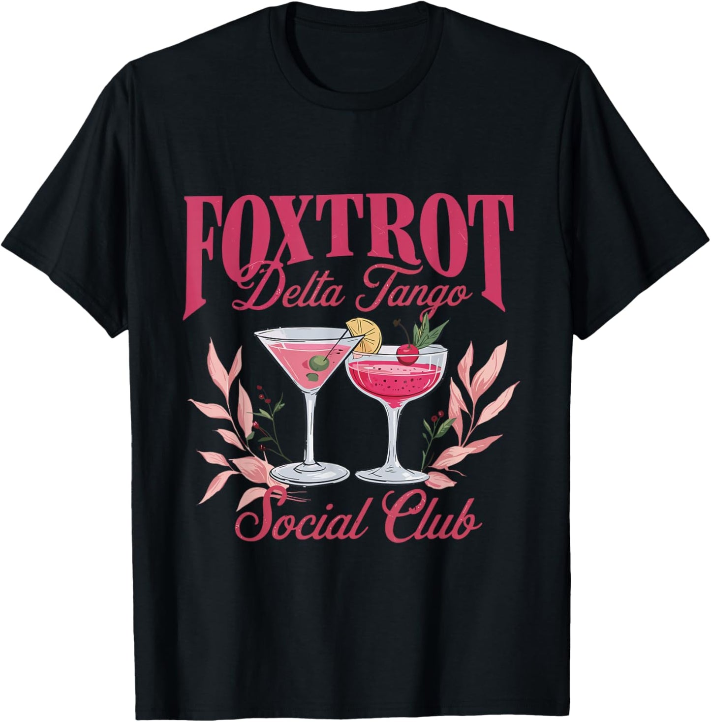 Foxtrot Delta Tango Social Club T-Shirt - T-Shirt | Black