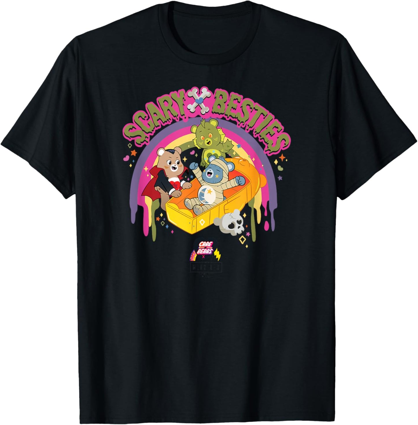 Care Bears x Universal Monsters Scary Besties T-Shirt - T-Shirt | Black