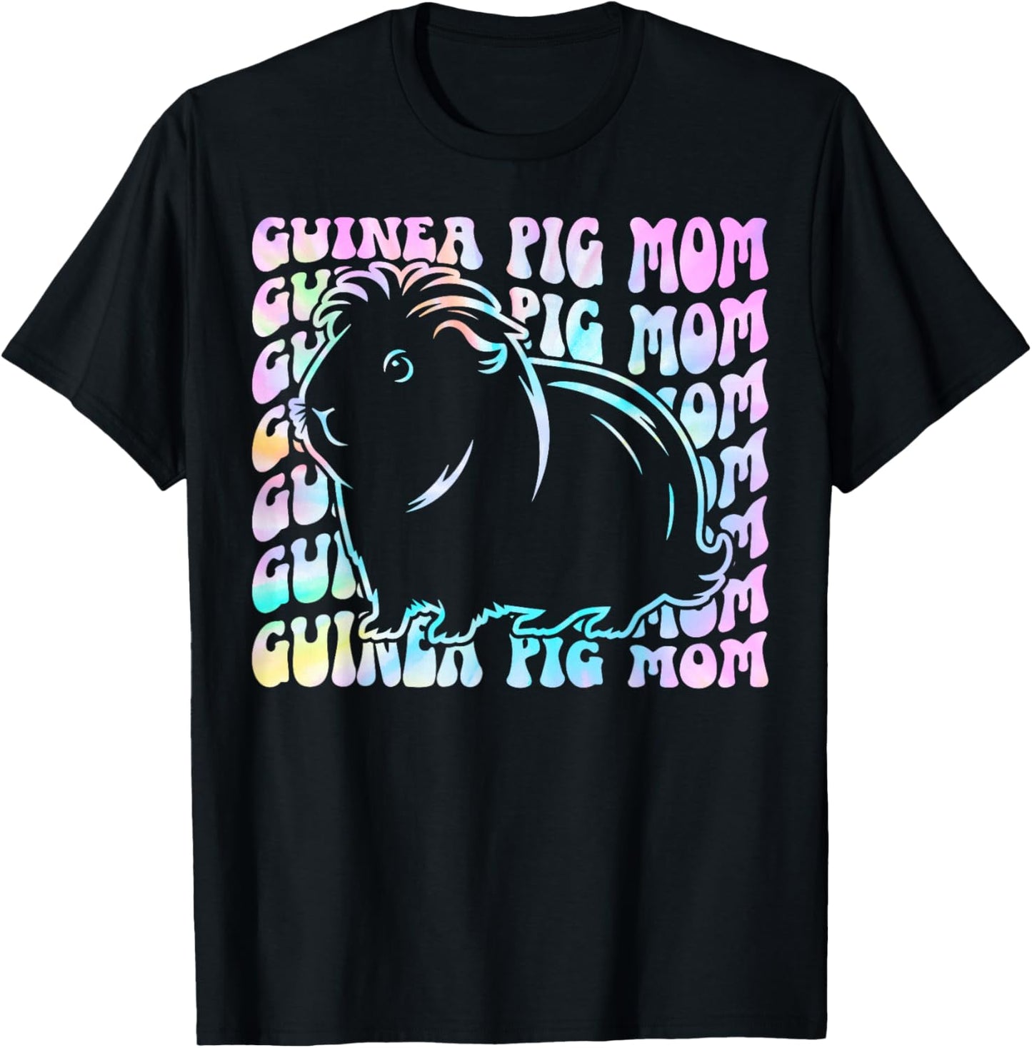 Guinea Pig Mom T-Shirt - T-Shirt | Black