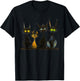 Whimsical Mid-Century Modern Look Cats 50& 60s Style T-Shirt - T-Shirt | Black