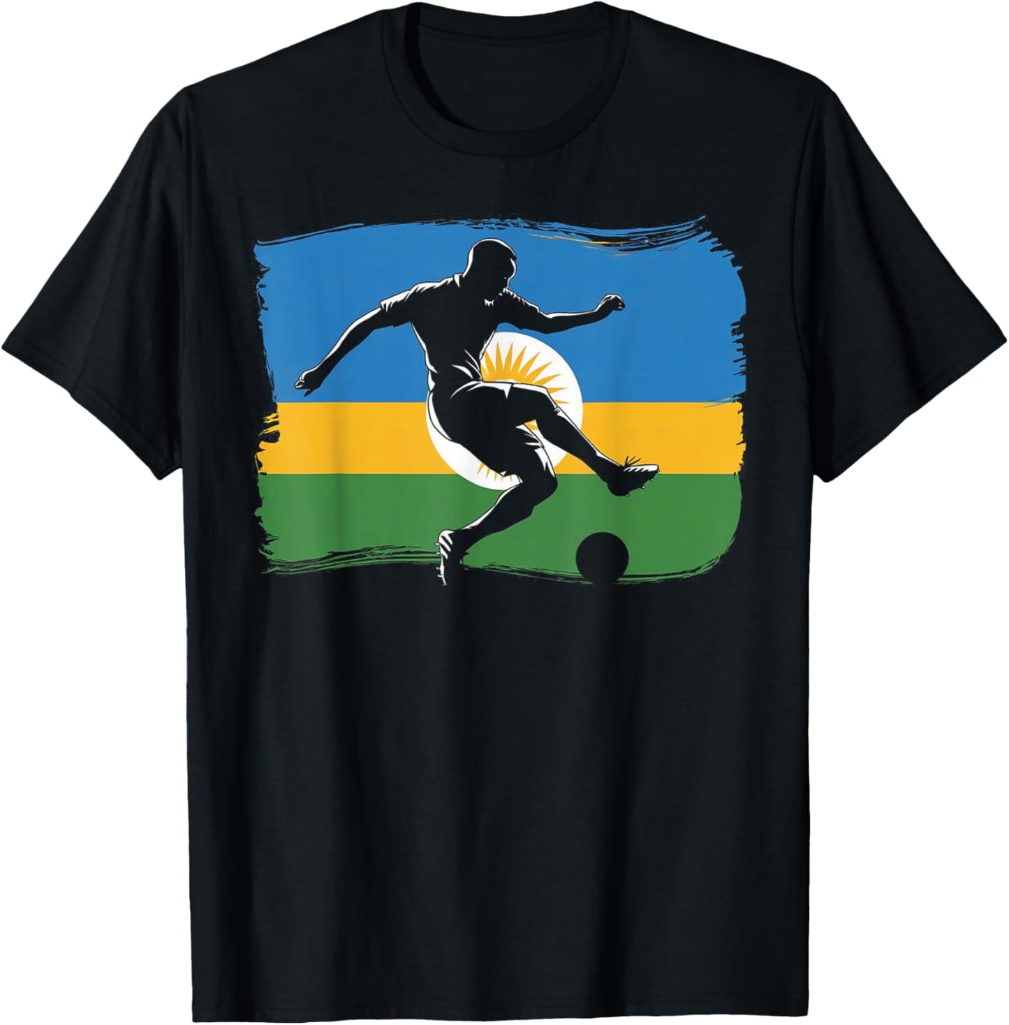 Rwanda Soccer T-Shirt - T-Shirt | Black