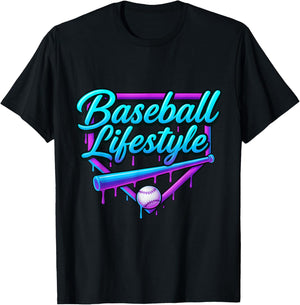 Baseball Life Style Apparel Youth Baseball Drip Ice Cream T-Shirt - T-Shirt | Black