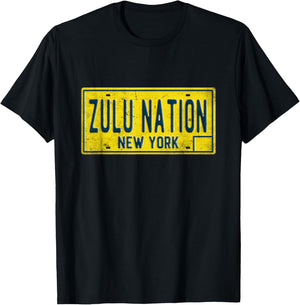 Old School Zulu Nation Hip Hop Rap Music New York NYC T-Shirt - T-Shirt | Black