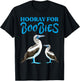 Hooray For Boobies Blue Footed Boobies Sea Birds T-Shirt - T-Shirt | Black
