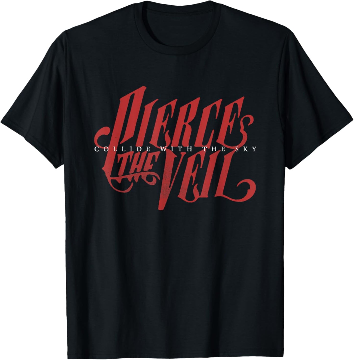 Pierce The Veil Collide Red Official T-Shirt - T-Shirt | Black