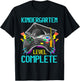 Kindergarten Level Complete Last Day Of School Graduate Boys T-Shirt - T-Shirt | Black