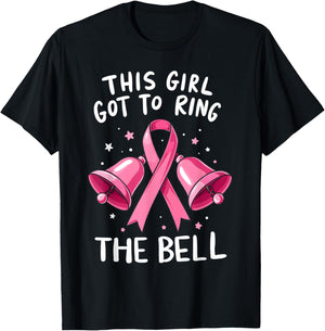 This Girl Got to Ring the Bell Breast Cancer Awareness Women T-Shirt - T-Shirt | Black