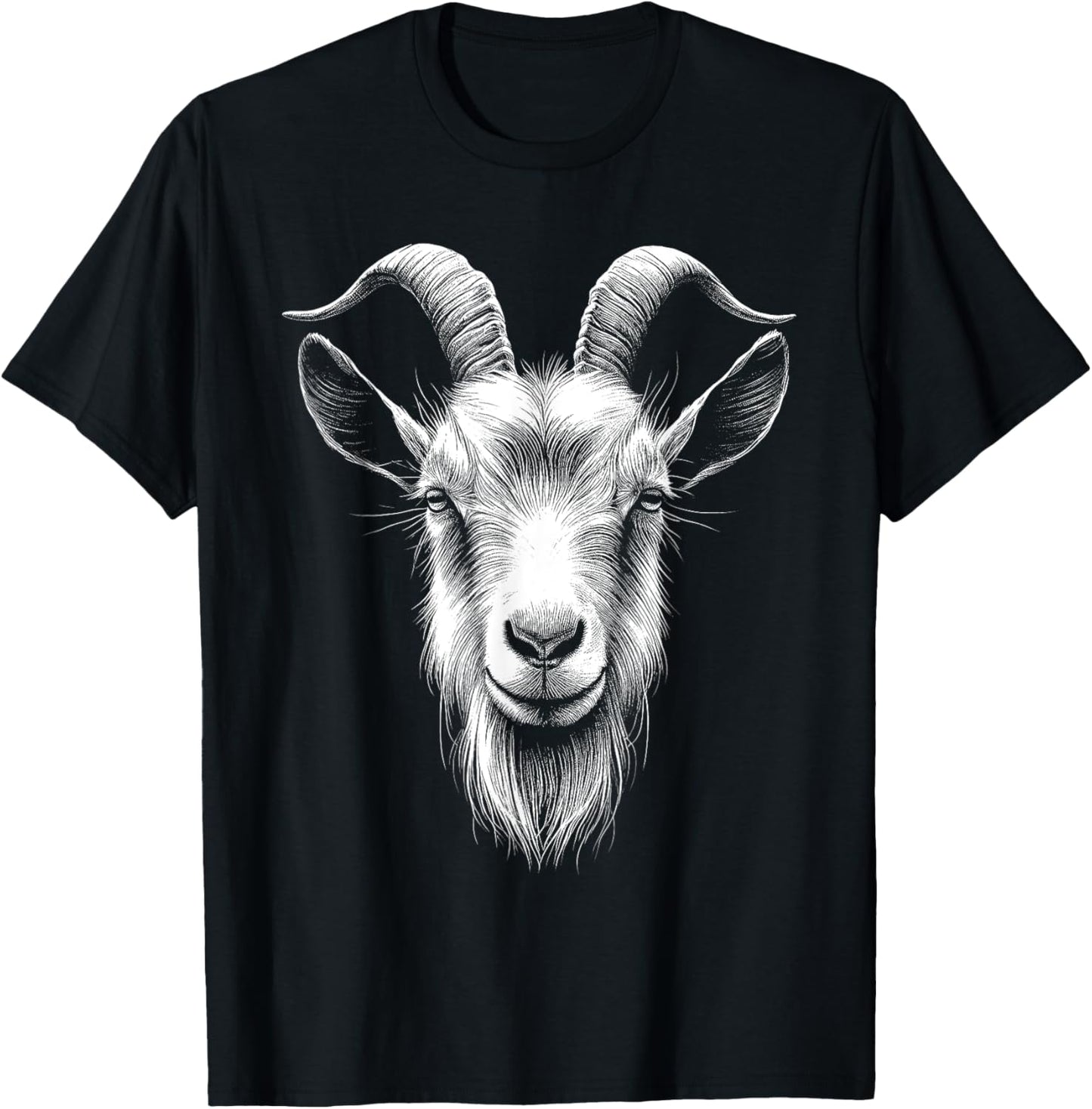 Goat Lover Art Design T-Shirt - T-Shirt | Black