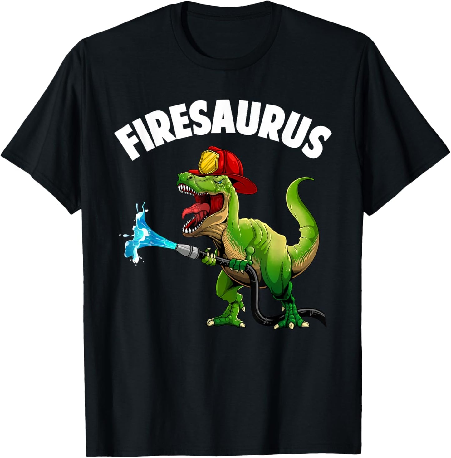 Future Firefighter Art for Boys Kids Fire Department Fireman T-Shirt - T-Shirt | Black
