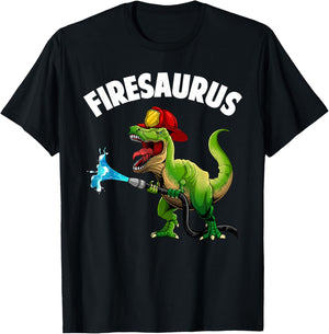 Future Firefighter Art for Boys Kids Fire Department Fireman T-Shirt - T-Shirt | Black