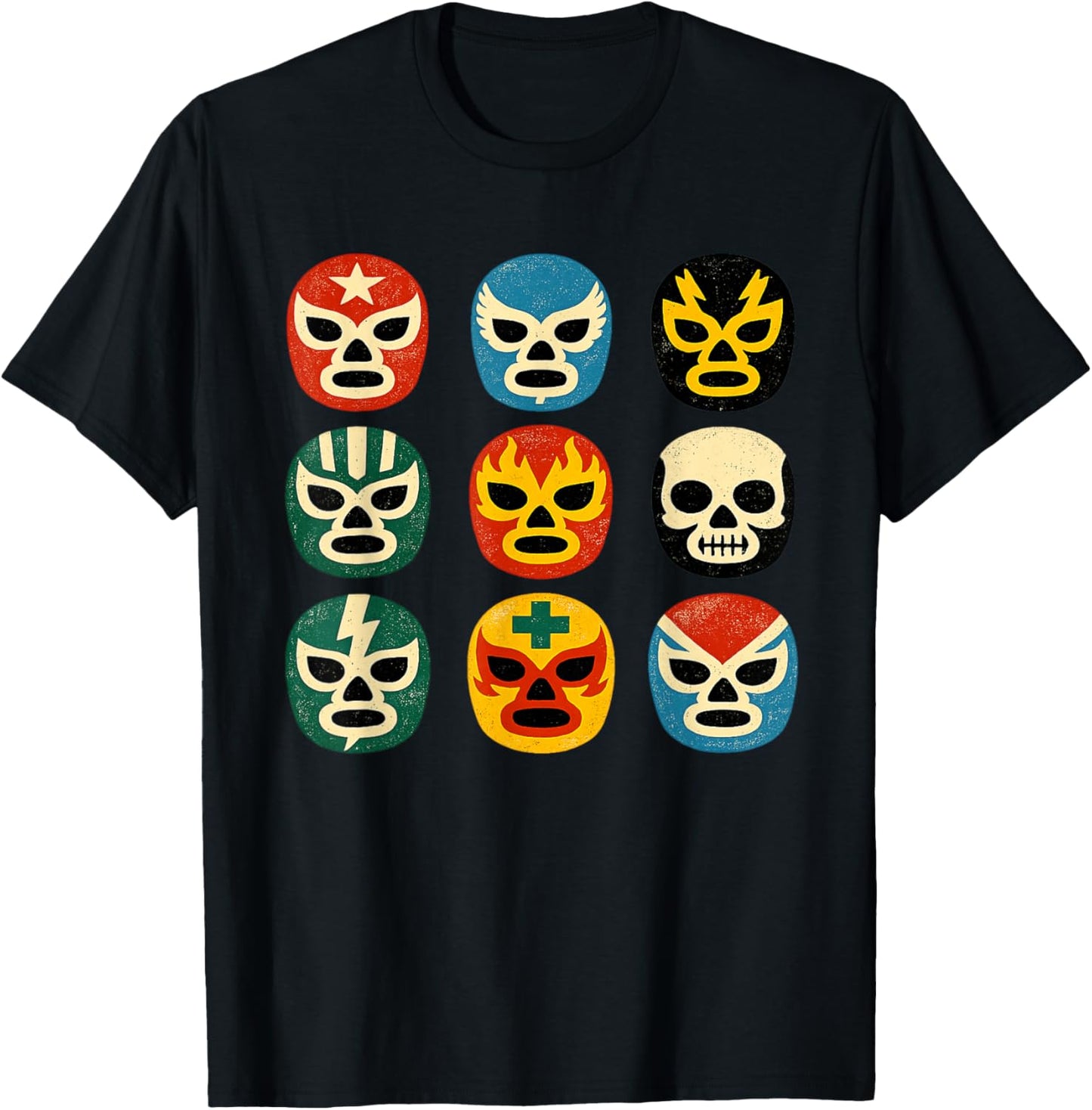 Funny Wrestling Lucha Libre Mask Wrestle Cute Boys Girl Kids T-Shirt - T-Shirt | Black