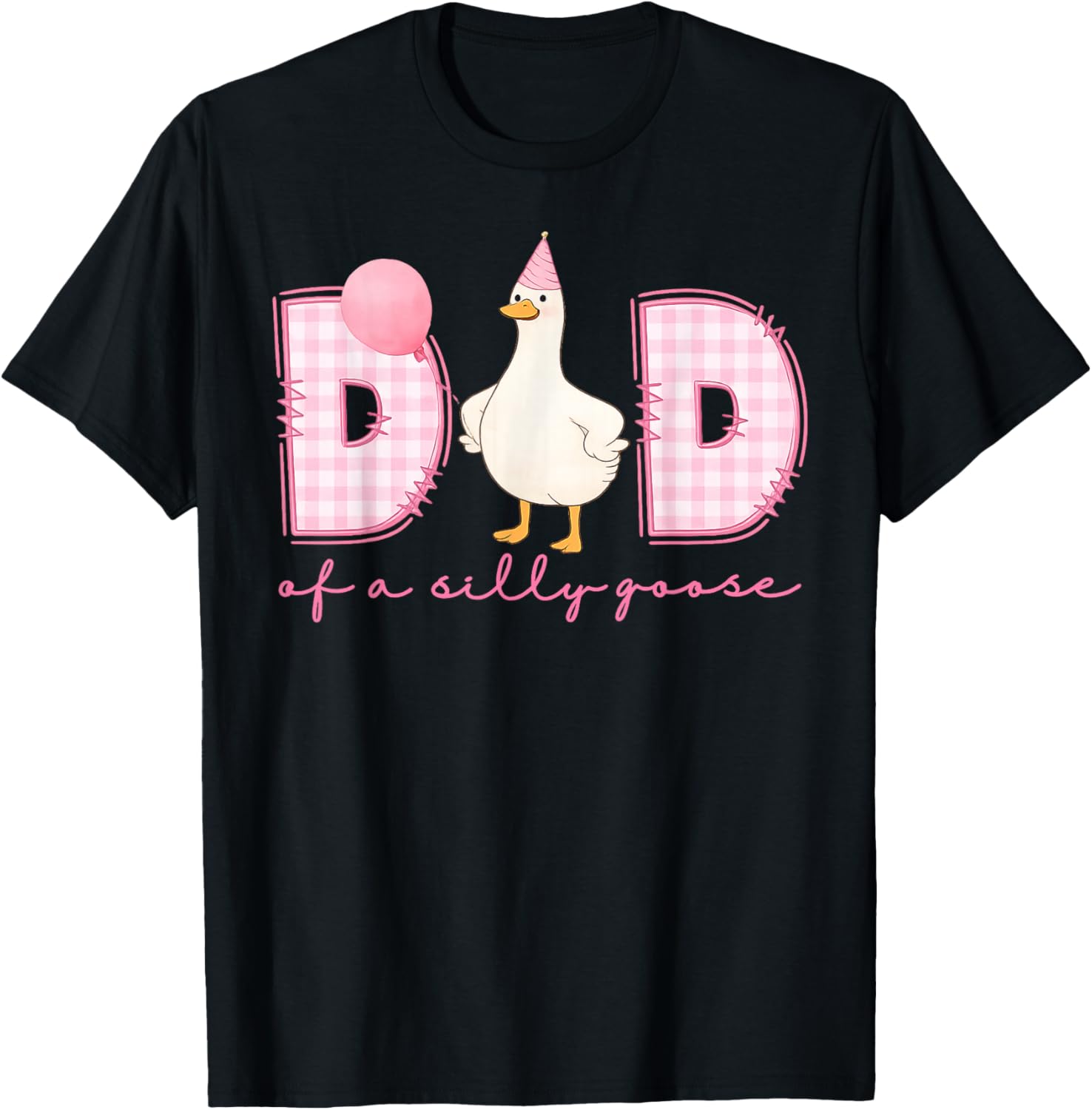 One Silly Goose Dad Papa 1st First Birthday Family Matching T-Shirt - T-Shirt | Black