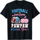 Football or Pom Poms Pawpaw Loves You Baby Gender Reveal T-Shirt - T-Shirt | Black
