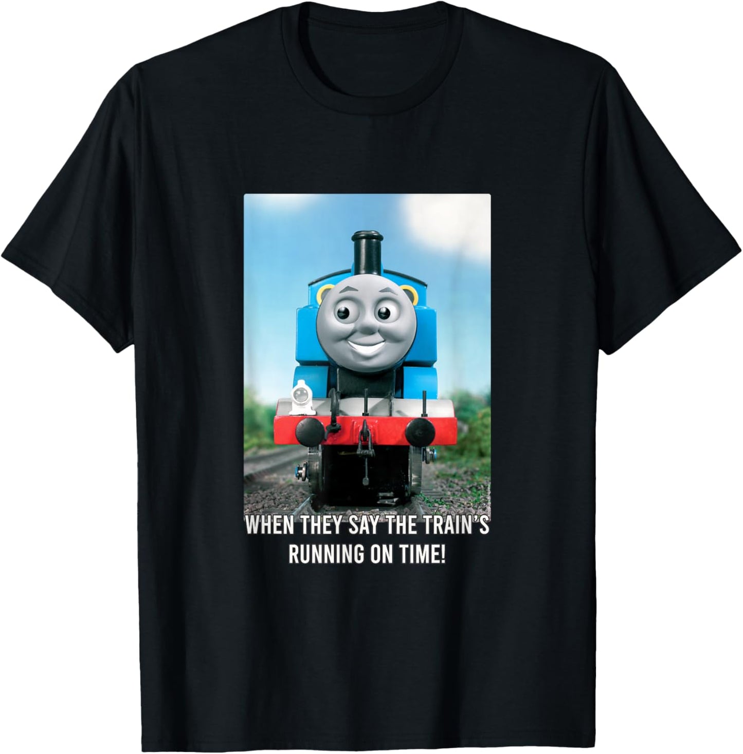 Thomas & Friends - Train's Running on Time T-Shirt - T-Shirt | Black