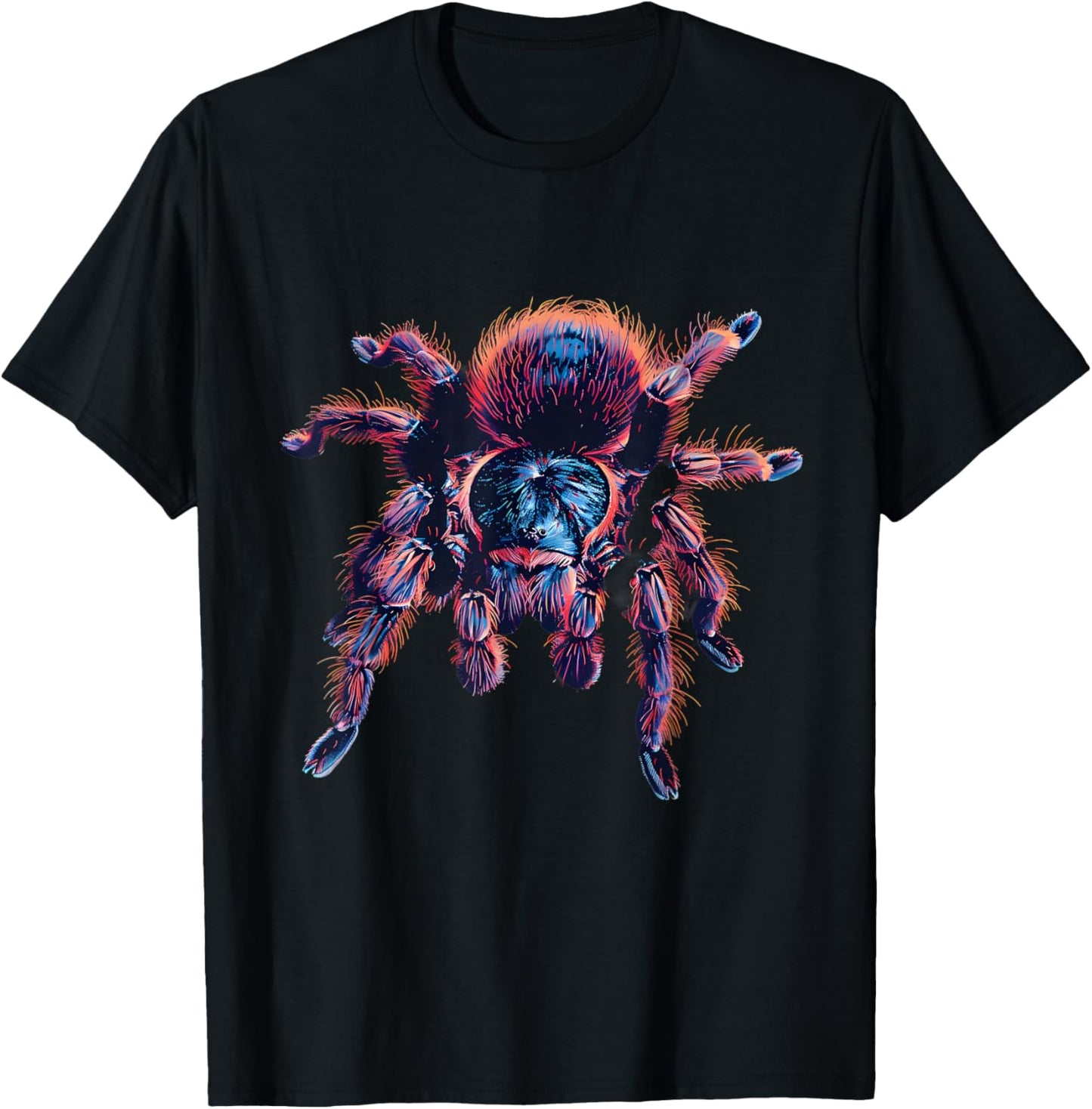 Tarantula Artwork Wildlife Nature Motif Tarantula Lover T-Shirt - T-Shirt | Black