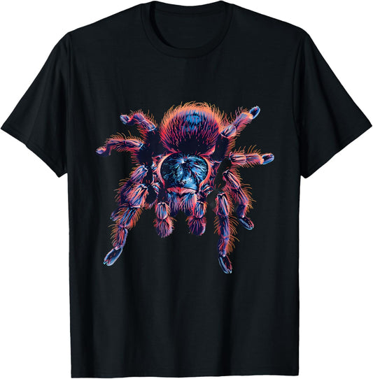 Tarantula Artwork Wildlife Nature Motif Tarantula Lover T-Shirt - T-Shirt | Black