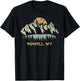 Powell Wyoming Mountain Sunset Sunrise WY T-Shirt - T-Shirt | Black