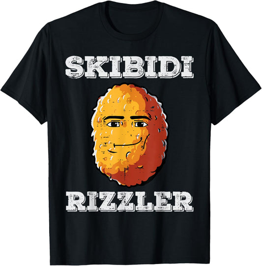 Potato Skibidi Rizzler Funny Saying Meme Men Boys Kids Women T-Shirt - T-Shirt | Black