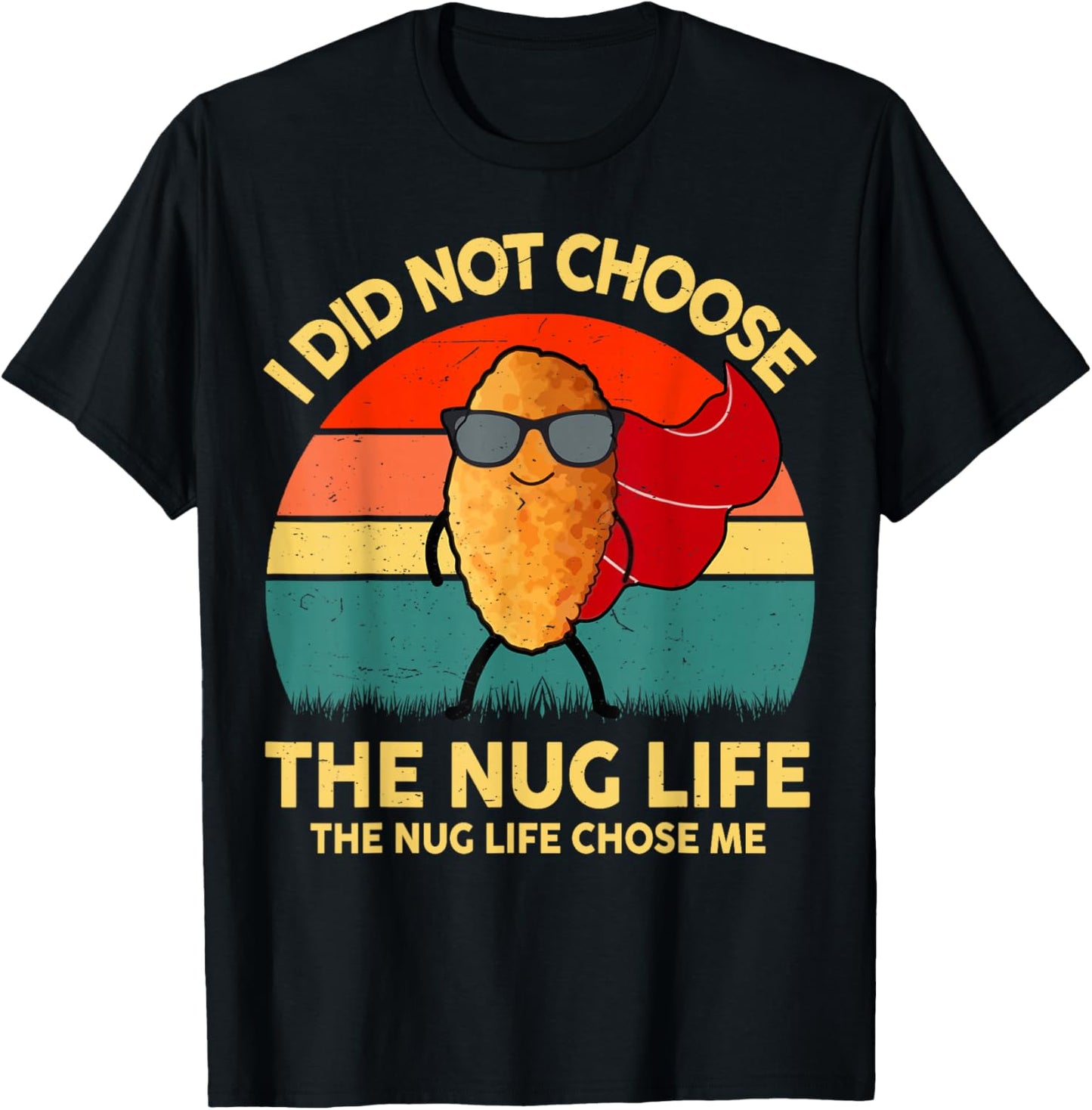 Kid Nug-Life I Love Chicken Nugget Boy Toddler Funny Graphic T-Shirt - T-Shirt | Black