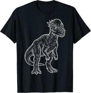 Pachycéphalosaure Illustration T-Shirt - T-Shirt | Black