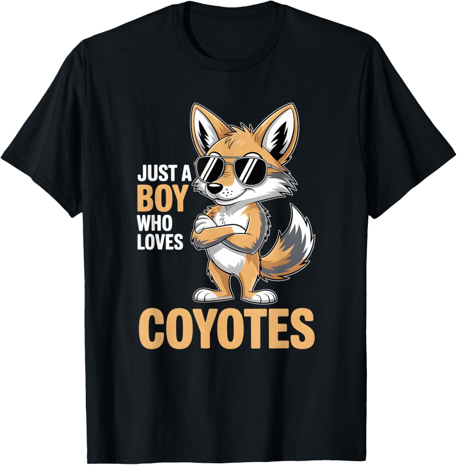 Boys Coyote T-Shirt - T-Shirt | Black